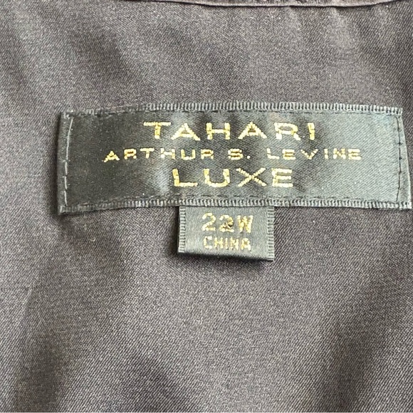 Tahari Luxe Black Sequin Tank Top Plus Size 22W - Picture 5 of 6